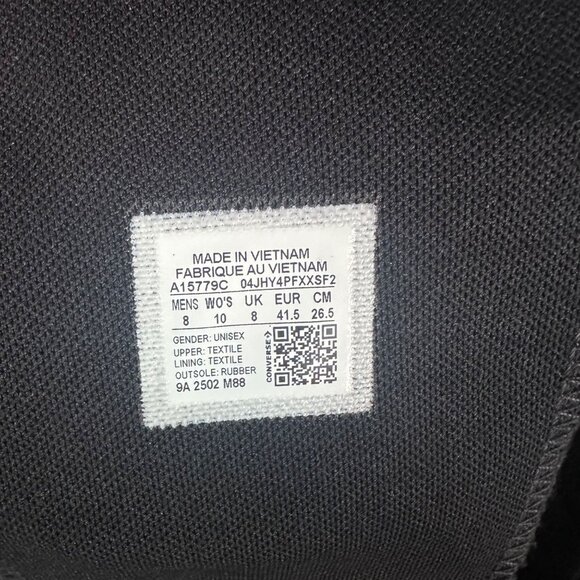 ⭐Converse Chuck Taylor All Star XXHi Pride Sz 8 Mens Shoes Sneaker Black A15779C - Picture 9 of 11